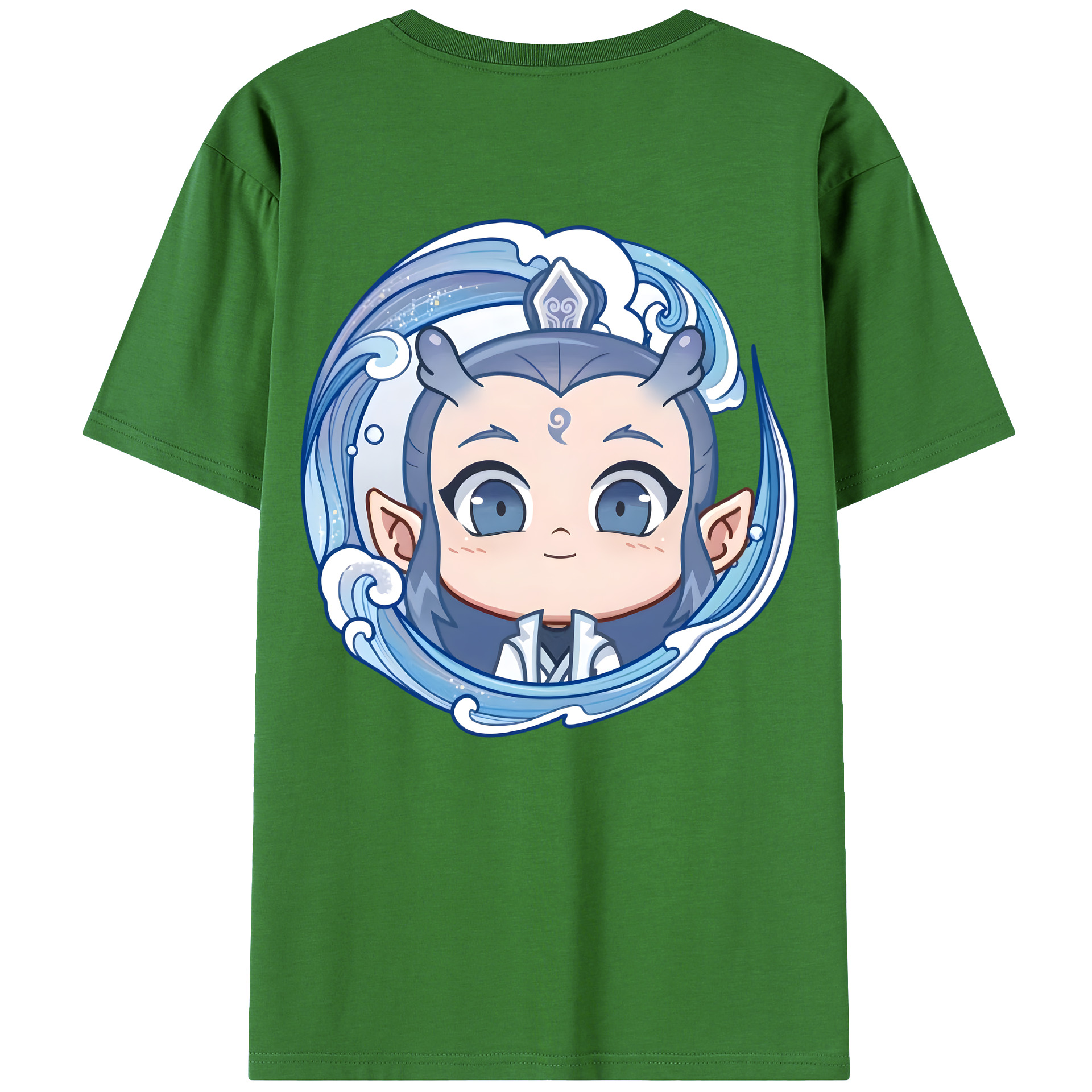 （画像用） Ne Zha 2 ナタ 魔童の大暴れ レディース半袖Tシャツ(バックプリント)